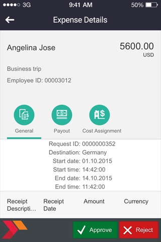 Expense Approvals screenshot 3