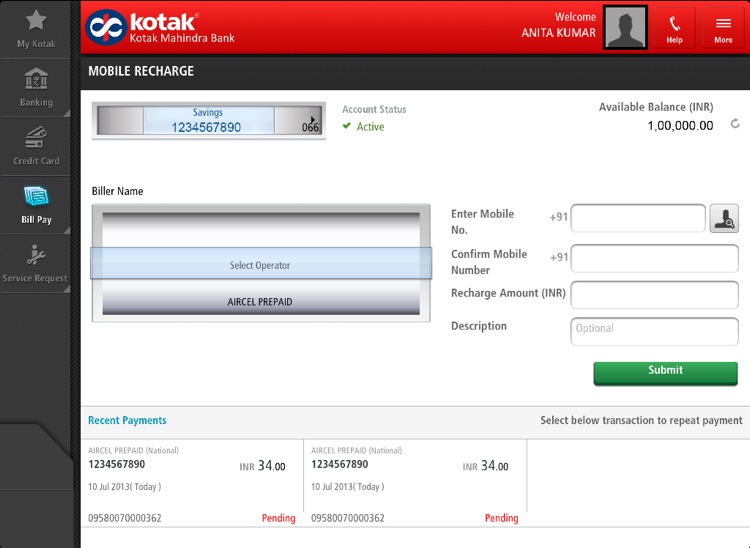 Kotak Bank for iPad screenshot-3