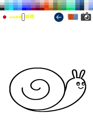 Snail Paint Game For Kid screenshot 2