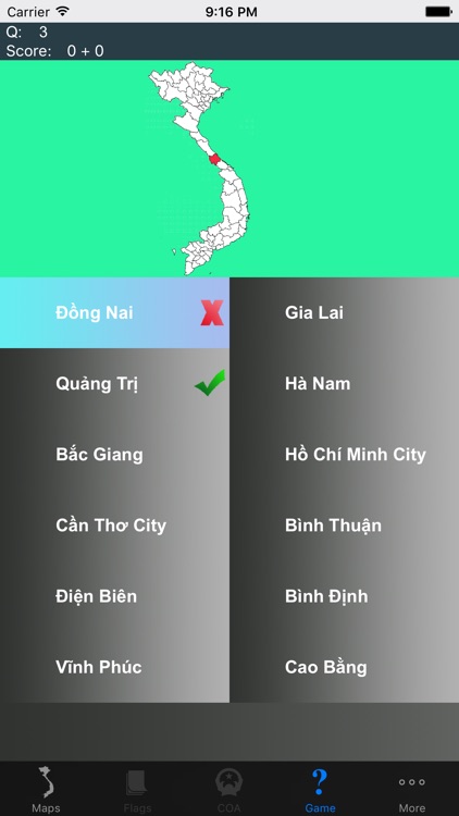 Vietnam Province Maps and Capitals screenshot-4