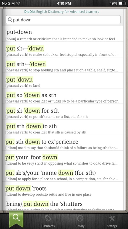 DioDict4 English Advanced Dict screenshot-3