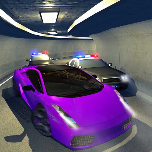 Police Car Escape 3D: Night Mode Racing Chase Game