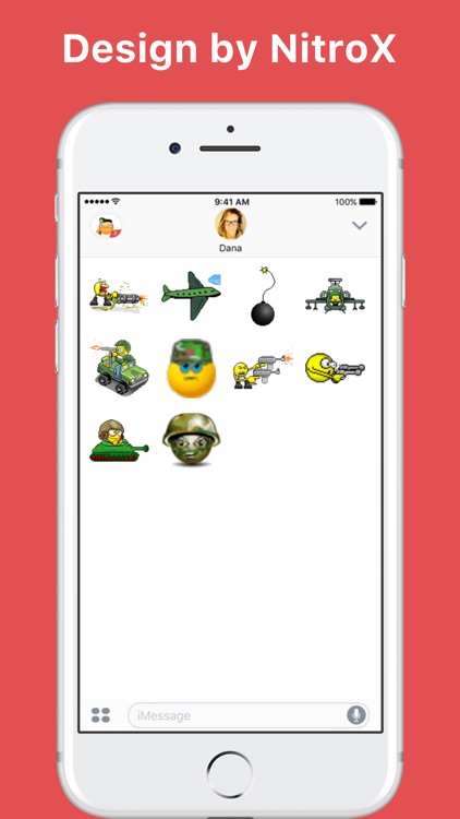 Army and War emoji stickers by NitroX for iMessage