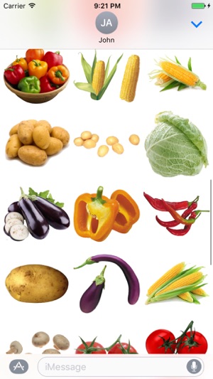 Fun Vegetables Stickers(圖2)-速報App