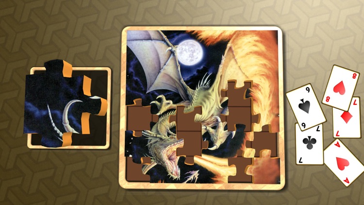 Jigsaw Solitaire Dragons screenshot-3