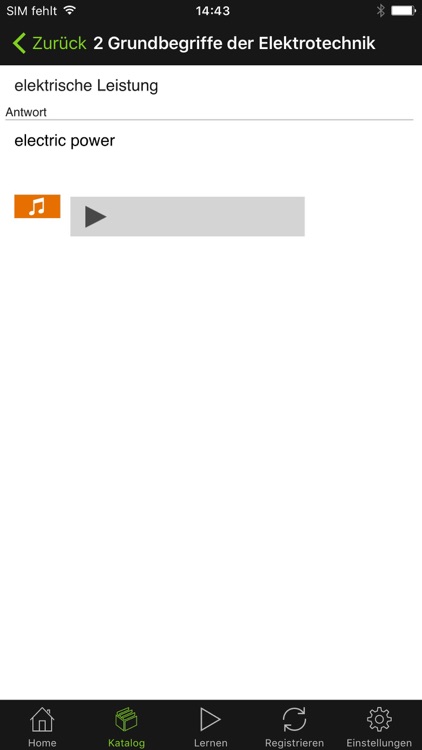 Vokabeltrainer Englisch Elektro screenshot-3
