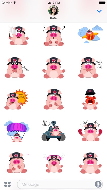 Tiny Pig Animated Emoji Stickers