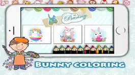 Game screenshot Easter bunny with egg coloring pages free for kid apk