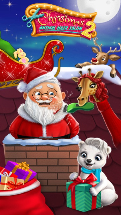 Christmas Animal Hair Salon 2 - No Ads screenshot-0