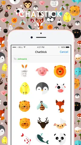 Game screenshot Animals Flat Stickers for iMessage mod apk