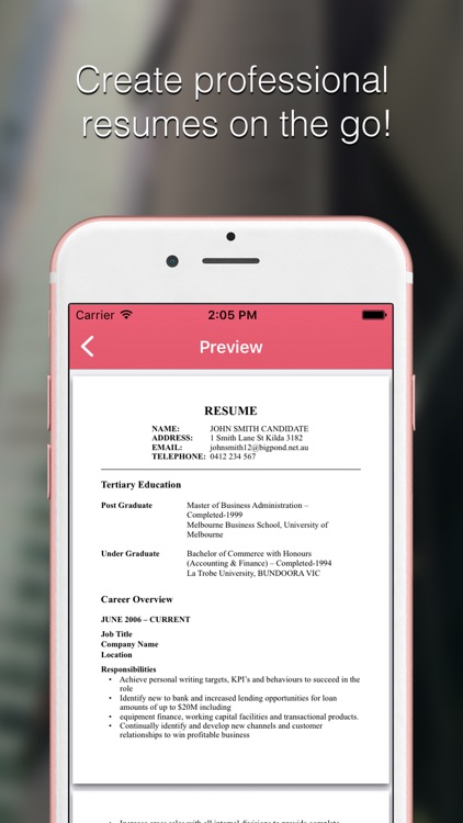 Resume Builder : Resume Maker