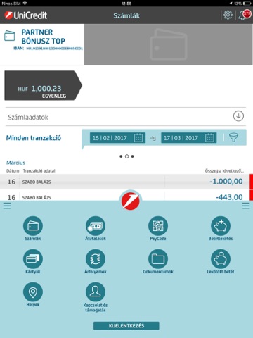 UniCredit Mobile for iPad screenshot 4