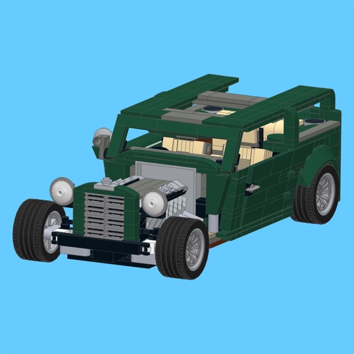 Hot Rod for LEGO 10242 Set - Building Instructions iOS App
