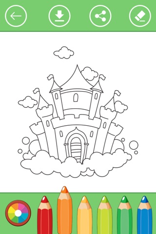 Castle & princess coloring book for kids. screenshot 4