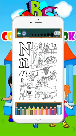 Game screenshot ABCD Alphabet ColoringBook For Kids mod apk