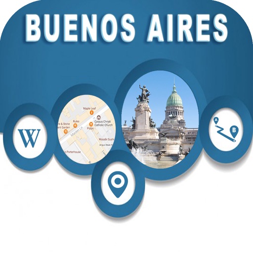 Buenos Aires Argentina OfflineMap Navigation GUIDE icon