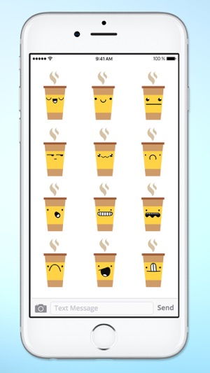 Cute Coffee Emojis Sticker Pack(圖3)-速報App