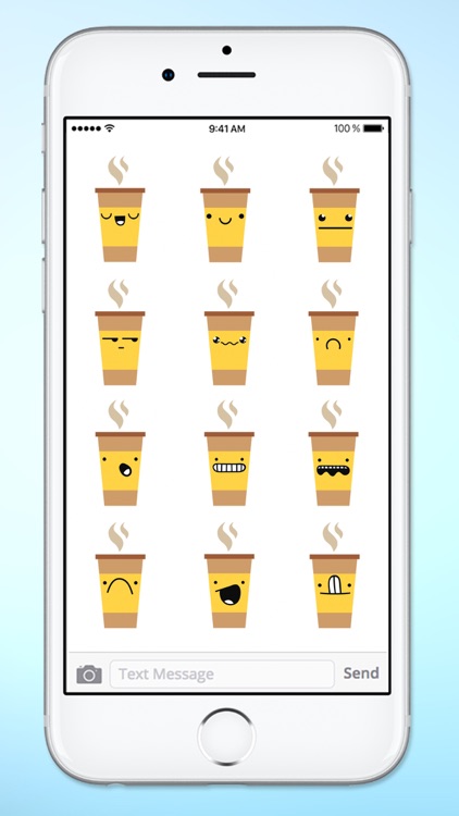 Cute Coffee Emojis Sticker Pack