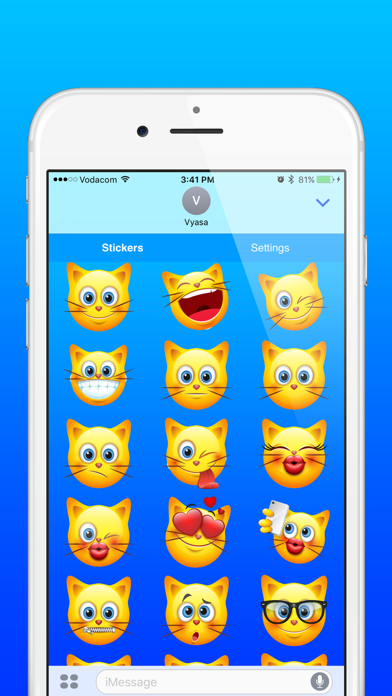 Cat Emoji - Cute Kitty Emoticon Stickers screenshot 2