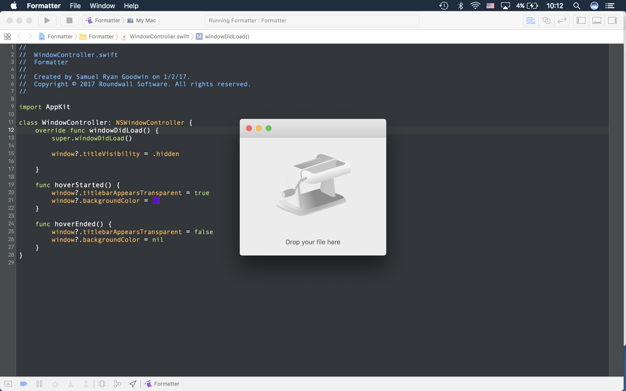 Formatter: JSON for Xcode app screenshot