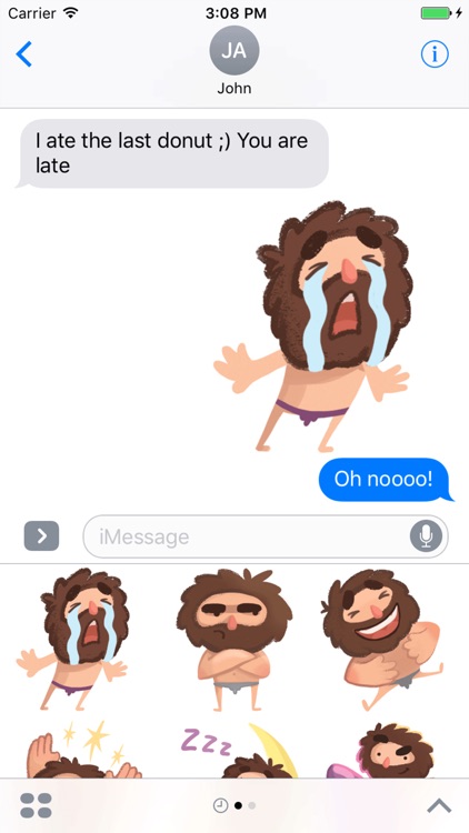 Space Caveman Stickers