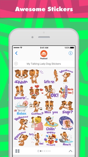 My Talking Lady Dog stickers by Peaksel(圖1)-速報App