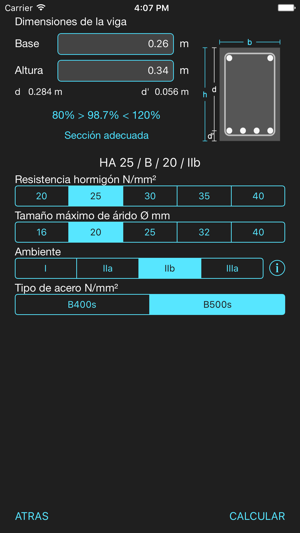 Cálculo de vigas - Hormigón Armado (CTE EHE)(圖2)-速報App