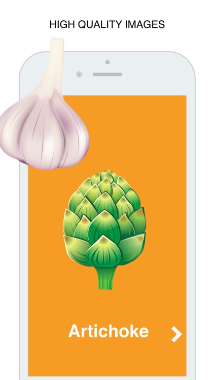 Vegetables Flashcard for babies and preschool