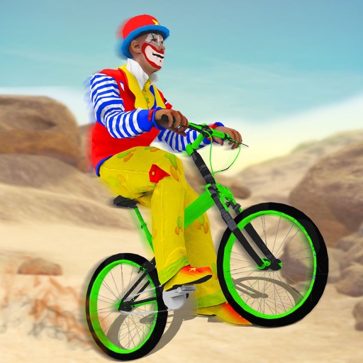 Clown Offroad Bicycle Rider: Top Bike Racing Game icon