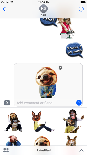 AnimalHead - 大頭動物貼圖Message icon(圖2)-速報App