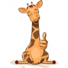 Emoji Cartoon Giraffe Stickers