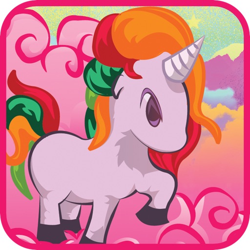 A Tiny Unicorn Pony Run - Princess Rainbow Hay Cloud Adventure Day iOS App