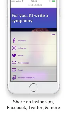 Bildschirmfoto 4 The Belieber: Photos and Quotes for Justin Bieber iphone