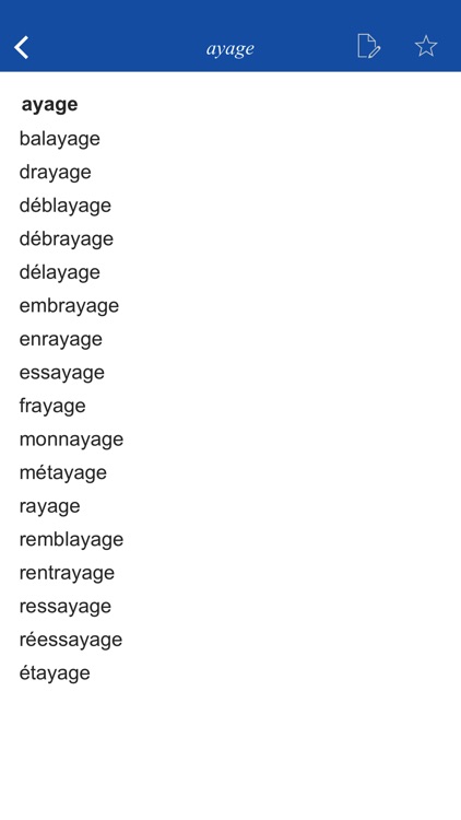 French Rhyme Dictionary