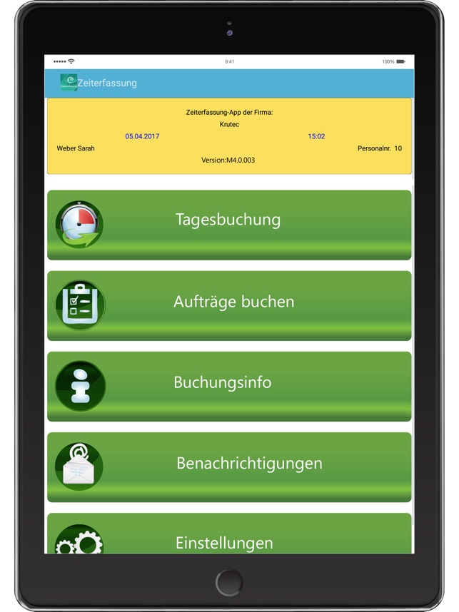 Krutec Zeiterfassung V4 On The App Store