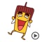 Square Banana Animated Stickers