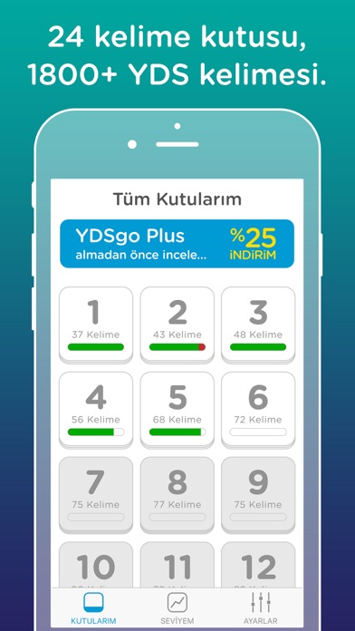 How to cancel & delete YDSgo - YDS YÖKDİL Kelime Bankası Çıkmış Kelimeler from iphone & ipad 3