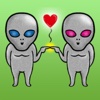 Funny Alien Stickers