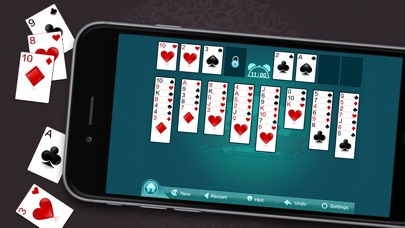 FreeCell Golden HD screenshot1