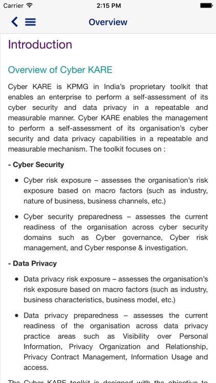 KPMG Cyber KARE