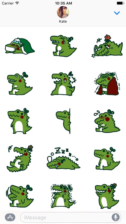 Treehead The Cute Crocodile Stickers