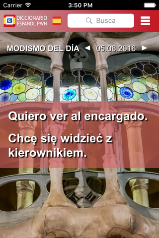 PWN Spanish-Polish Dictionary screenshot 2