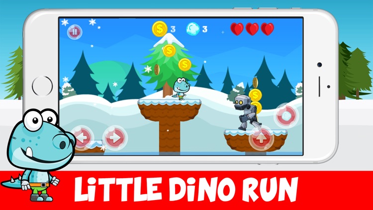 Little Dino Run - Snow Monster Adventure