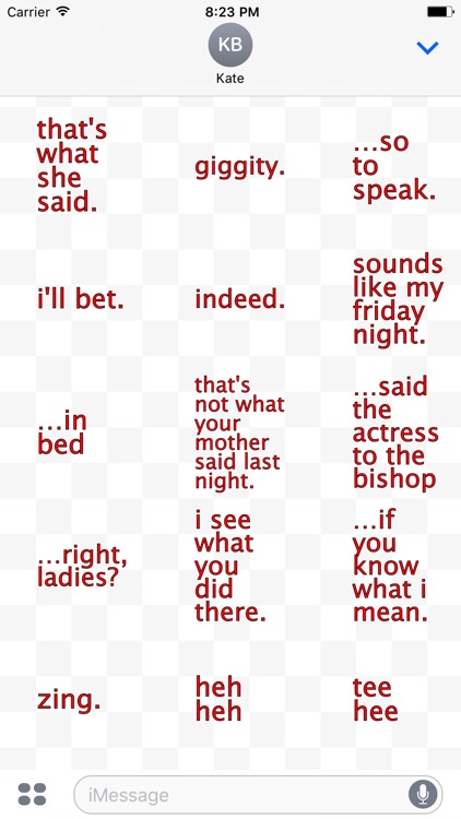 that's what she said.