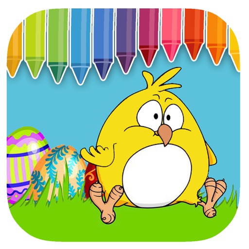 Tiny Chicken Game Coloring Page Toddler Kids iOS App