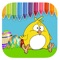Tiny Chicken Game Coloring Page Toddler Kids