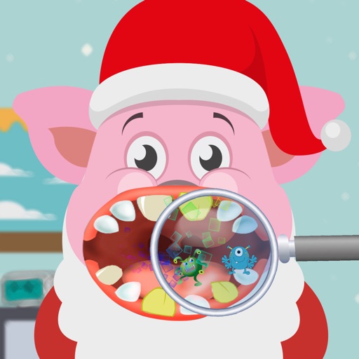 Santa Claus Pig - Christmas Dentist Games icon