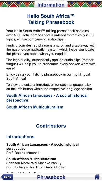 Hello South Africa Phrasebook