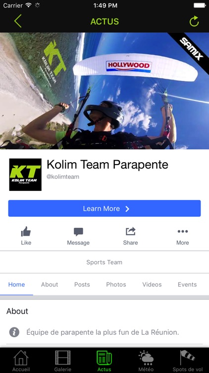 KOLIM TEAM Parapente - Ile de La Réunion