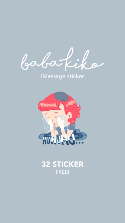 Baba Kiko stickers by Rhea Bambulu for iMessage